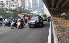 Diện mạo mới đường vành đai 3 những ngày cận Tết sau xén dải phân cách