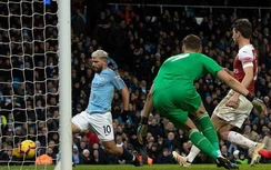 Aguero tiến sát kỷ lục, Man City thổi bay Arsenal