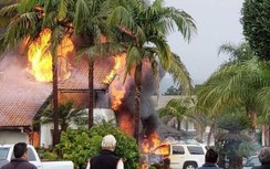 Máy bay rơi vào nhà dân gây hỏa hoạn ở quận Cam, California