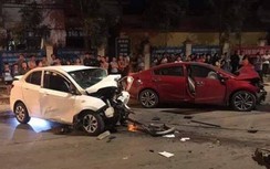 Tai nạn liên hoàn ở Vĩnh Phúc, 1 người chết, 3 người bị thương
