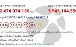 Kết quả xổ số Vietlott 19/2/2019: Hơn 52 tỷ đồng về tay ai?