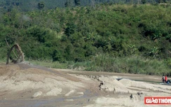 Clip: "Cát tặc", xe chở cát lậu hoạt động rầm rộ ở Lâm Đồng