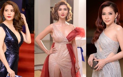 Sao nữ so kè độ nóng bỏng với đầm hở bạo trên thảm đỏ Cánh Diều 2018