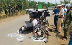 Bất an “hung thần” chở hàng cồng kềnh diễu phố