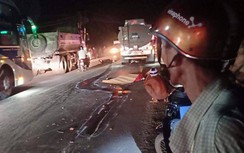 Về quê nghỉ lễ, chồng chở vợ mang thai bị xe bồn tông tử vong tại chỗ