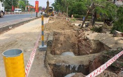 Một công nhân bị đá đè tử vong khi thi công cống thoát nước QL1