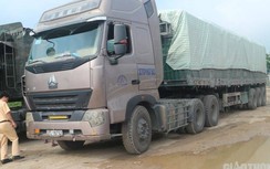 Bắt giữ xe chở xi măng Thành Thắng quá tải trên 200%