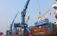 Sập cẩu tại cảng Cửa Lò, một tài xế xe tải gãy chân