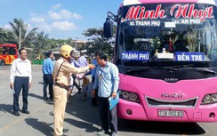 Bến Tre: Đo nồng độ cồn và test chất kích thích, ma túy hơn 100 lái xe