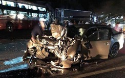 Xe Thành Bưởi đấu đầu ô tô 4 chỗ, một chiến sĩ CSGT Lâm Đồng tử vong