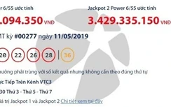 Kết quả xổ số Vietlott 11/5/2019: Tìm người trúng thưởng hơn 42 tỷ đồng
