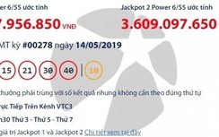 Kết quả xổ số Vietlott 14/5/2019: Hơn 43 tỷ đồng vào túi ai?