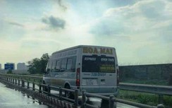 Tài xế xe Hoa Mai tông dải phân cách chạy vào làn xe máy