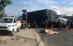 Va chạm với xe container, nam thanh niên chết thảm dưới bánh xe