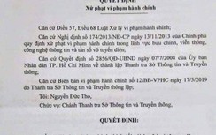 Chuyên viên Văn phòng TP.HCM kiện ngược Sở TT&TT vụ "nói sai về lãnh đạo"