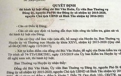 Để thất thoát ngân sách, một chủ tịch xã bị cách chức