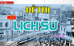 Đề thi tuyển sinh lớp 10 môn Lịch sử năm 2019 ở Hà Nội