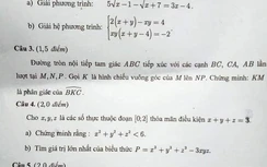 Đáp án đề thi tuyển sinh lớp 10 chuyên Toán năm 2019 ở TP.HCM