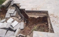 Đường 10 làn xe đẹp nhất Quảng Ninh bất ngờ bị sạt lở