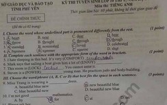 Đáp án đề thi tuyển sinh vào lớp 10 môn Tiếng Anh năm 2019 ở Phú Yên