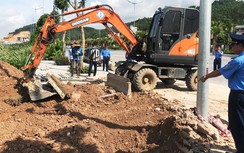 Khắc phục sạt lở vỉa hè tại tuyến đường 10 làn xe đẹp nhất Quảng Ninh