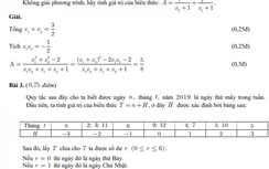 Đáp án chính thức đề thi tuyển sinh vào lớp 10 môn Toán năm 2019 ở TP.HCM