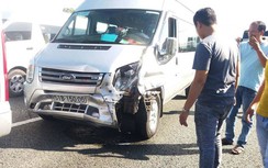 7 ô tô đâm liên hoàn trên cao tốc TP.HCM - Trung Lương