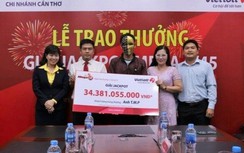 Mua xổ số Vietlott tình cờ theo sinh nhật người thân, trúng ngay 34 tỷ