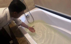 Nhiều khách sạn ở Cửa Lò tố nước sạch lấy từ sông Đào bị ố bẩn