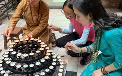 Xa showbiz, Angela Phương Trinh tích cực tham gia khóa tu