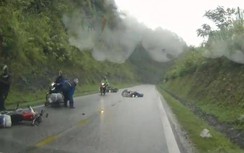 Video: Choáng váng xe tải ôm cua ẩu khiến nhiều người suýt chết