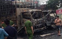 Điều tra 2 xe tải bị thiêu rụi bất thường lúc rạng sáng ở Đồng Nai