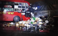 Tin mới vụ xe khách đối đầu xe tải, 2 tài xế tử vong ở Bình Thuận