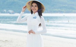 Cận cảnh thân hình quyến rũ của thí sinh Miss World trong tà áo dài