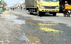 Khẩn trương khắc phục “ổ gà”, “ổ voi” trên QL80
