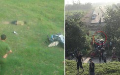 Nam thanh niên tử vong cạnh xe máy trên bãi cỏ chân đường ở Vĩnh Phúc
