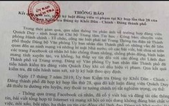 Vì sao một chuyên viên Văn phòng UBND TP.HCM bị khai trừ Đảng?