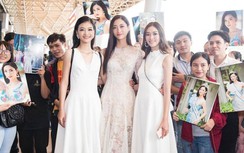 Tân hoa hậu Lương Thùy Linh đọ dáng cùng hai á hậu