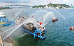 Cảng tàu khách quốc tế Hạ Long diễn tập PCCC