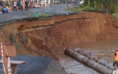 An Giang ban bố tình huống khẩn cấp sạt lở bờ sông Hậu