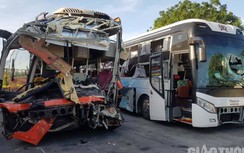 Truy nguồn gốc hai xe giường nằm đâm va trên QL1 qua Khánh Hòa