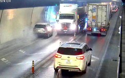 Video: Rùng mình cảnh tài xế "vượt bất chấp", cháy xe trong hầm Hải Vân