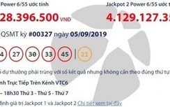 Kết quả xổ số Vietlott 5/9/2019: Giải khủng hơn 60 tỷ đồng vào tay ai?