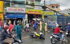 Xe tải mất phanh gây tai nạn liên hoàn, 1 người chết, 1 bị thương