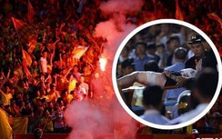 Video: Toàn cảnh vụ CĐV Nam Định bắn pháo sáng, làm loạn sân Hàng Đẫy