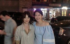 Song Hye Kyo để mặt mộc, đón trung thu ở trời Tây