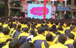 Sôi động buổi tuyên truyền ATGT cho 1258 học sinh THPT Long Trường