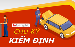 Infographic: Quy định chu kỳ đăng kiểm các loại ô tô