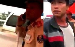 "Người lạ mặt" hành hung người dân ghi hình tại chốt CSGT