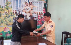 Nam thanh niên đánh rơi ví tiền viết thư cảm ơn CSGT Bình Định